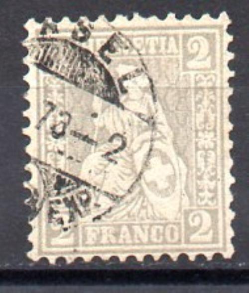 Suiza Año 1862 Nº 33 (o)